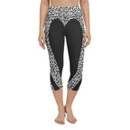 Leopard Heart Shaped Yoga Capris