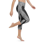 Leopard Heart Shaped Yoga Capris