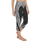 Leopard Heart Shaped Yoga Capris
