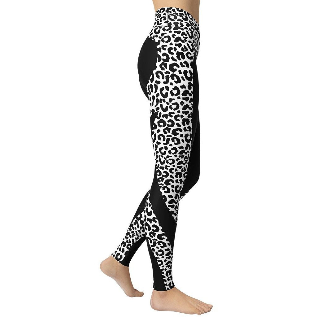 Leopard Heart Shaped Yoga Leggings