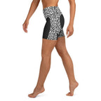 Leopard Heart Shaped Yoga Shorts
