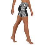 Leopard Heart Shaped Yoga Shorts
