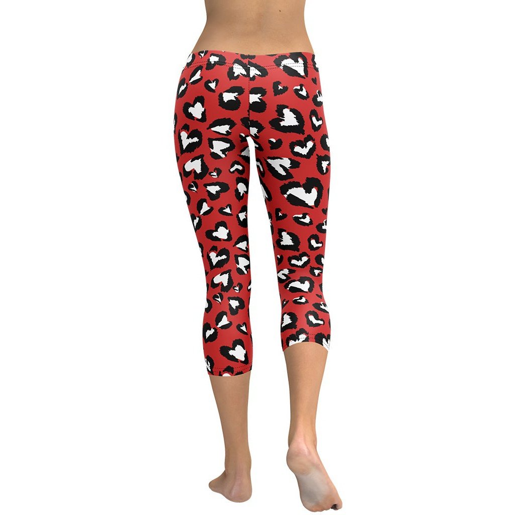 Leopard Hearts Capris