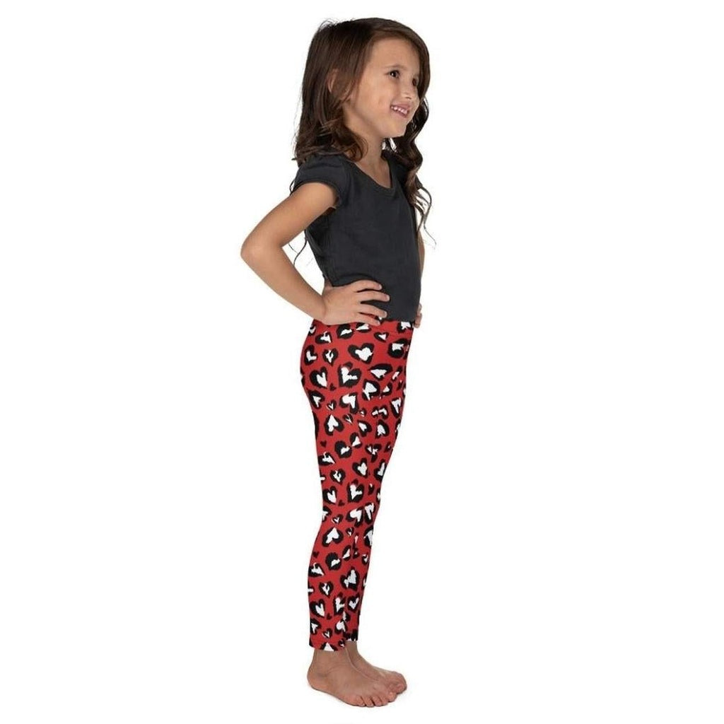 Leopard Hearts Kid's Leggings