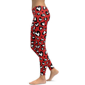 Leopard Hearts Leggings