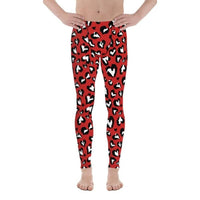 Leopard Hearts Men's Leggings