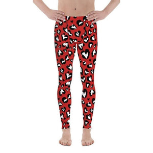 Leopard Hearts Men's Leggings