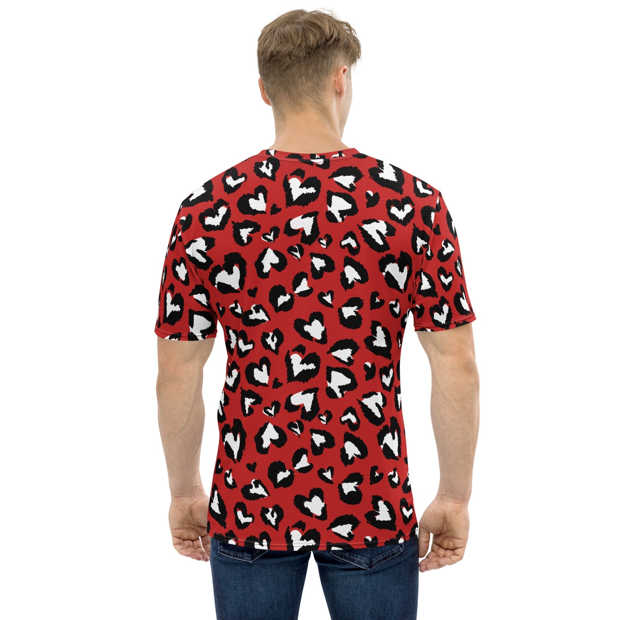 Leopard Hearts Men's T-shirt