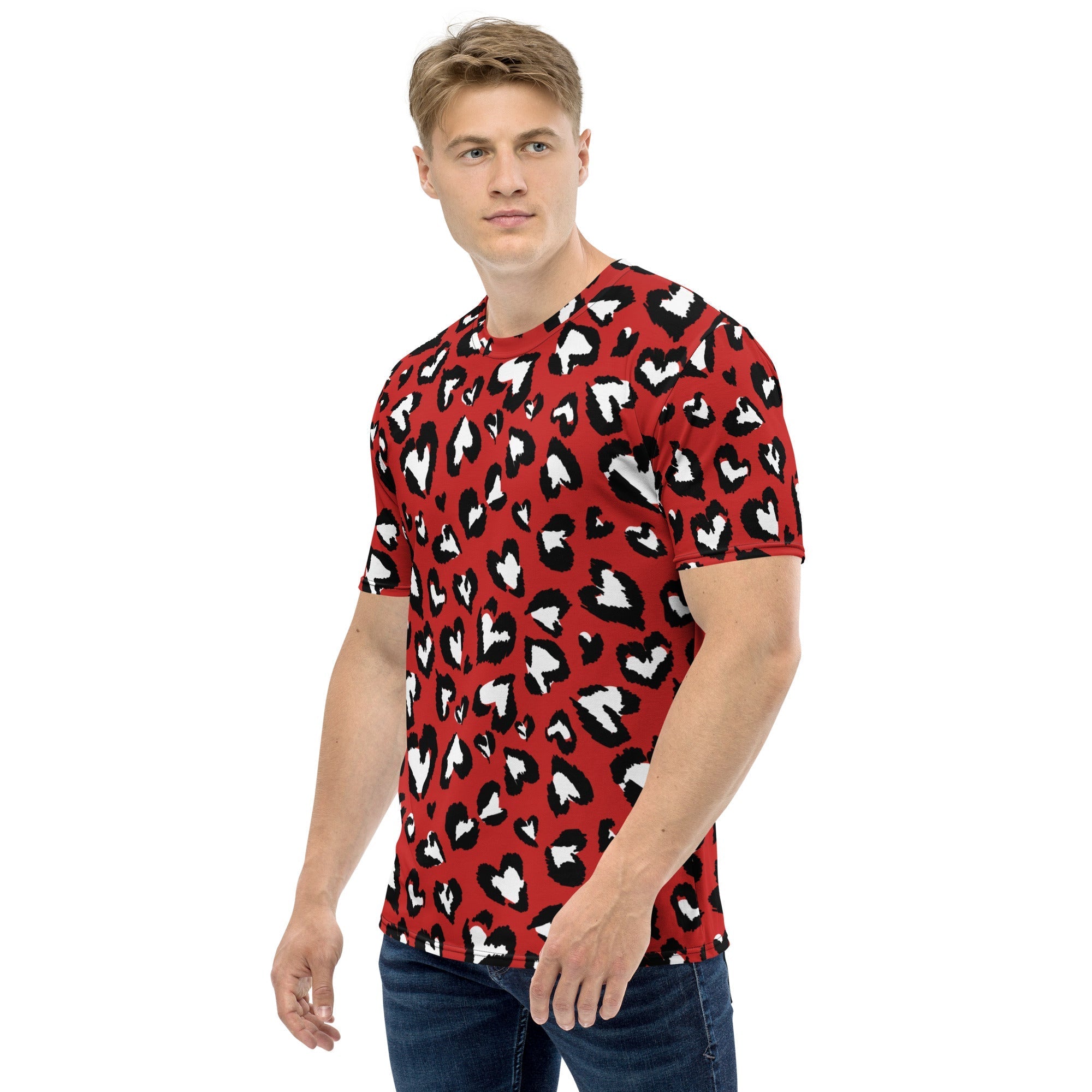 Leopard Hearts Men's T-shirt