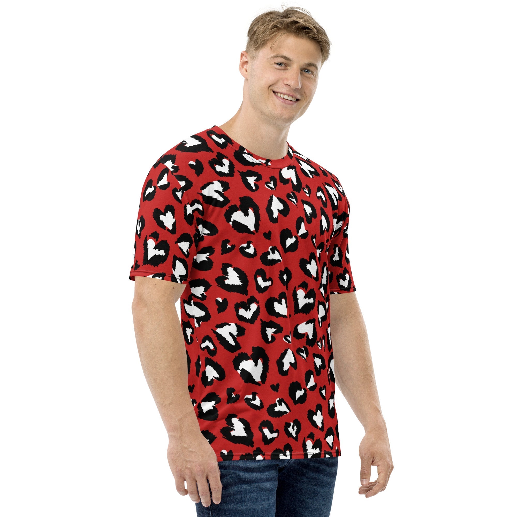 Leopard Hearts Men's T-shirt