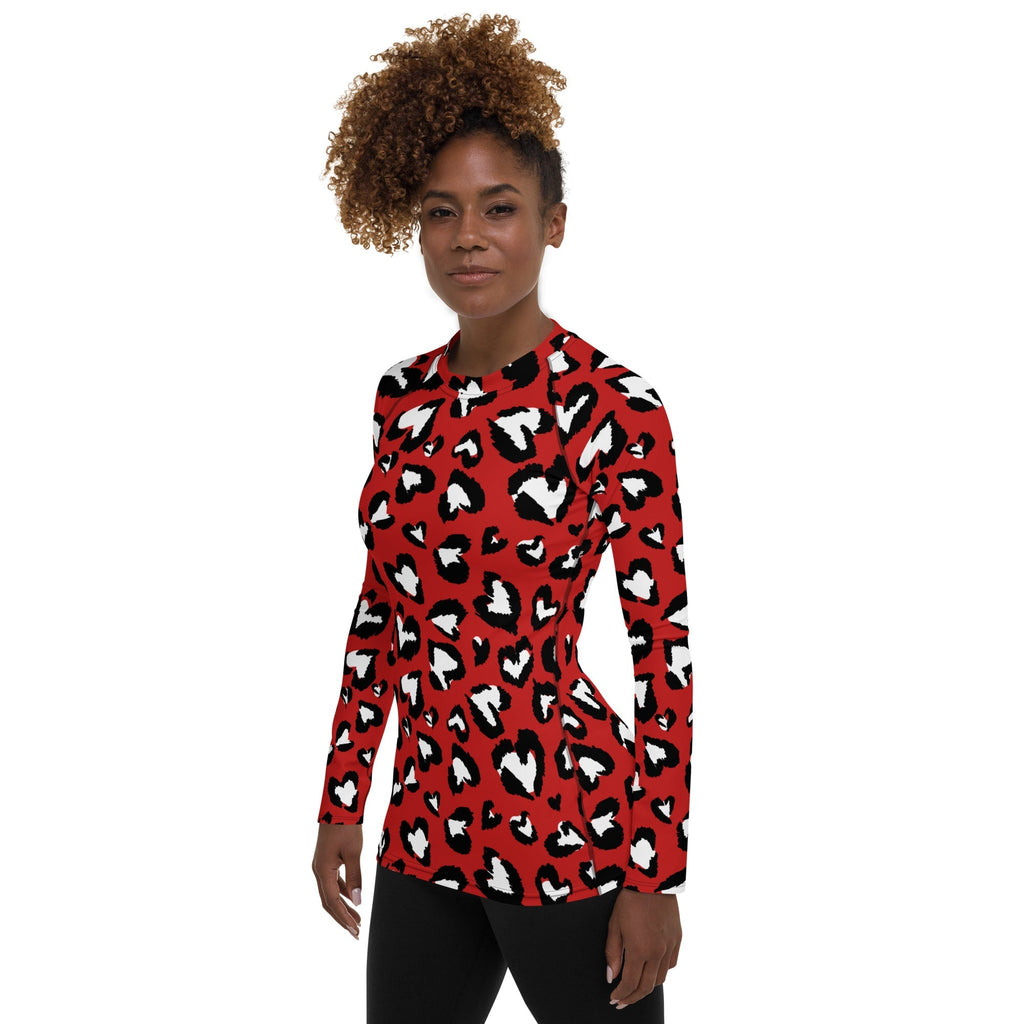 Leopard Hearts Rash Guard