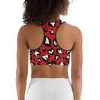 Leopard Hearts Sports Bra