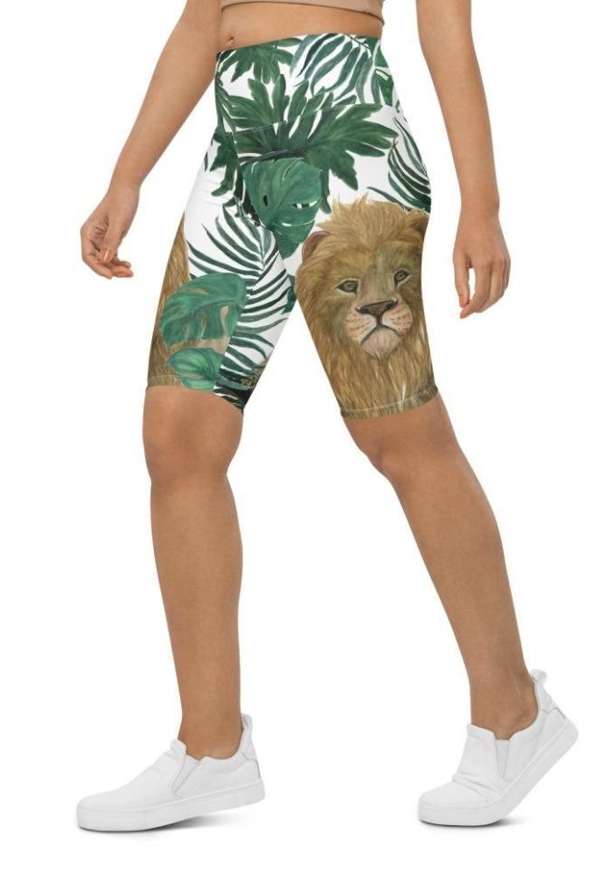 Lion Biker Shorts