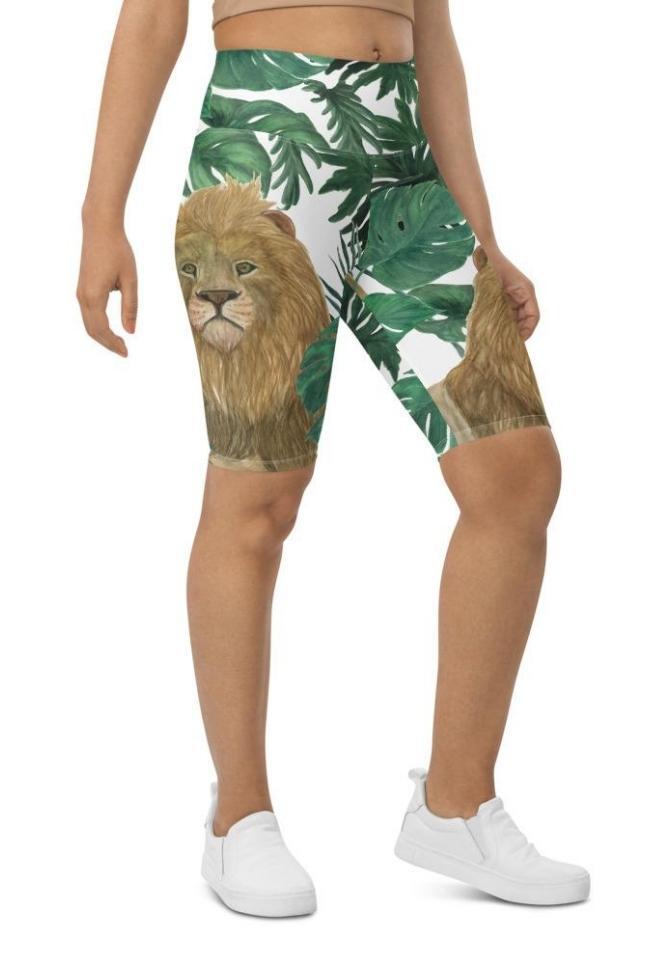 Lion Biker Shorts