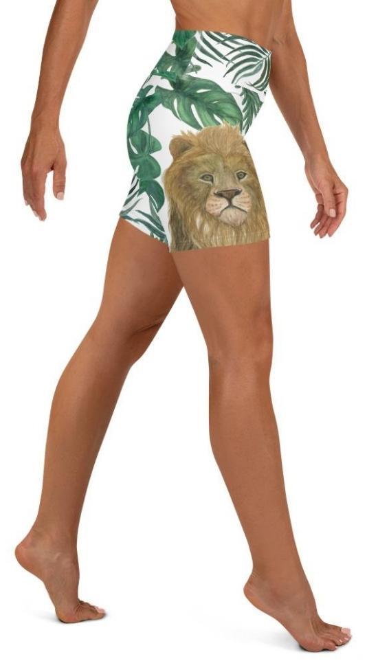 Lion Yoga Shorts