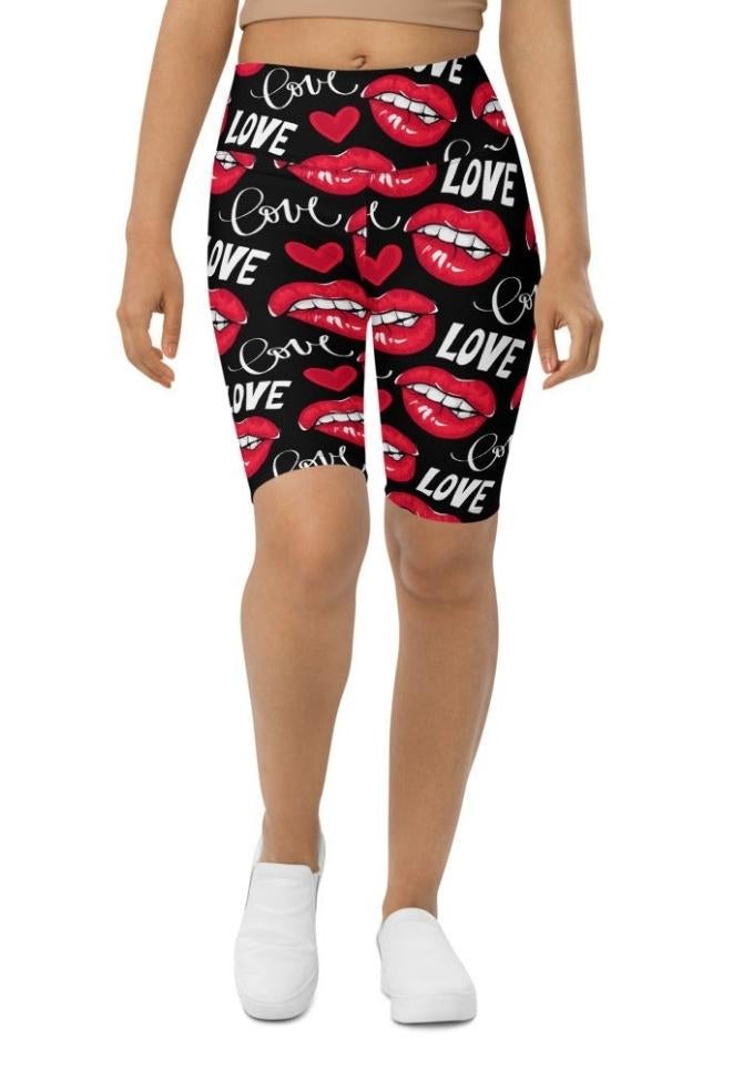 Love & Kisses Biker Shorts