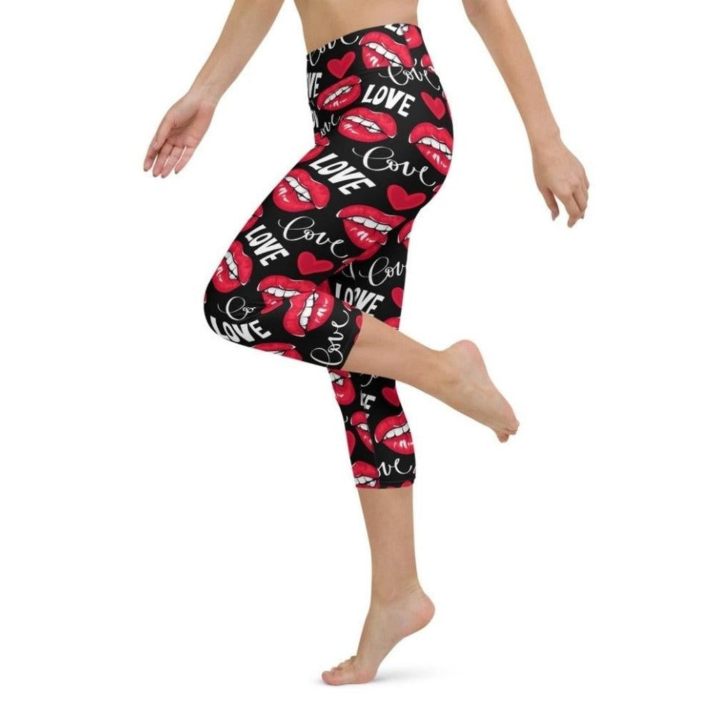 Love & Kisses Yoga Capris