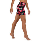 Love & Kisses Yoga Shorts