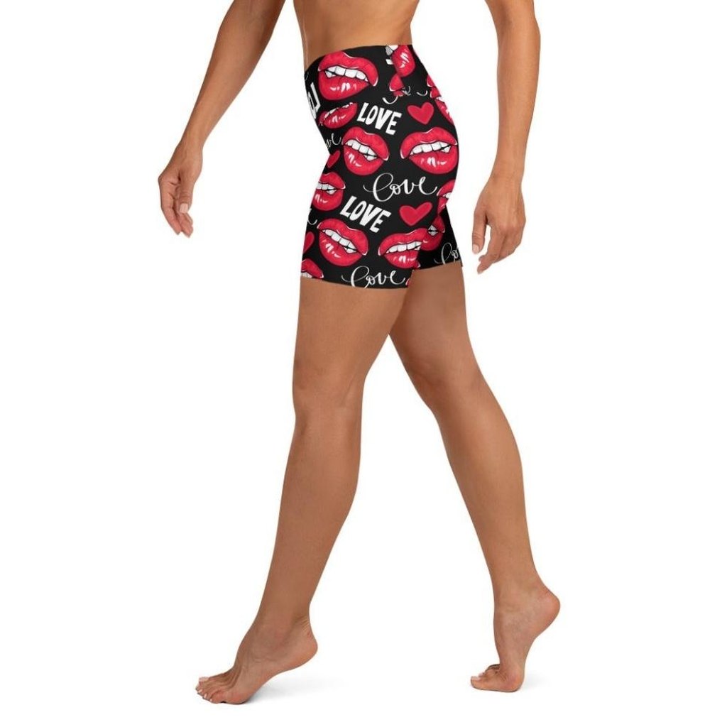 Love & Kisses Yoga Shorts
