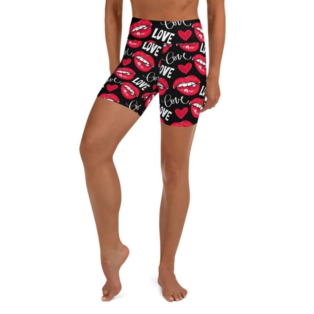 Love & Kisses Yoga Shorts