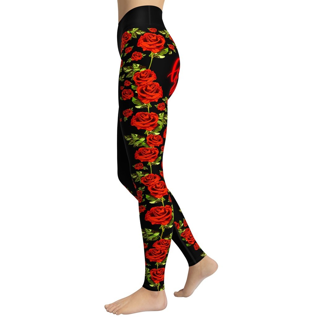 Love You Back Yoga Leggings