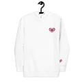 Lovely Heart Embroidery Hoodie
