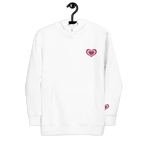 Lovely Heart Embroidery Hoodie