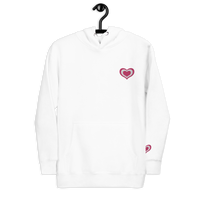 Lovely Heart Embroidery Hoodie