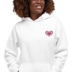 Lovely Heart Embroidery Hoodie