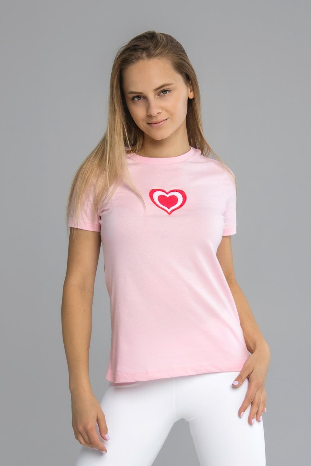 Lovely Heart Embroidery T-Shirt