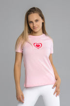 Lovely Heart Embroidery T-Shirt