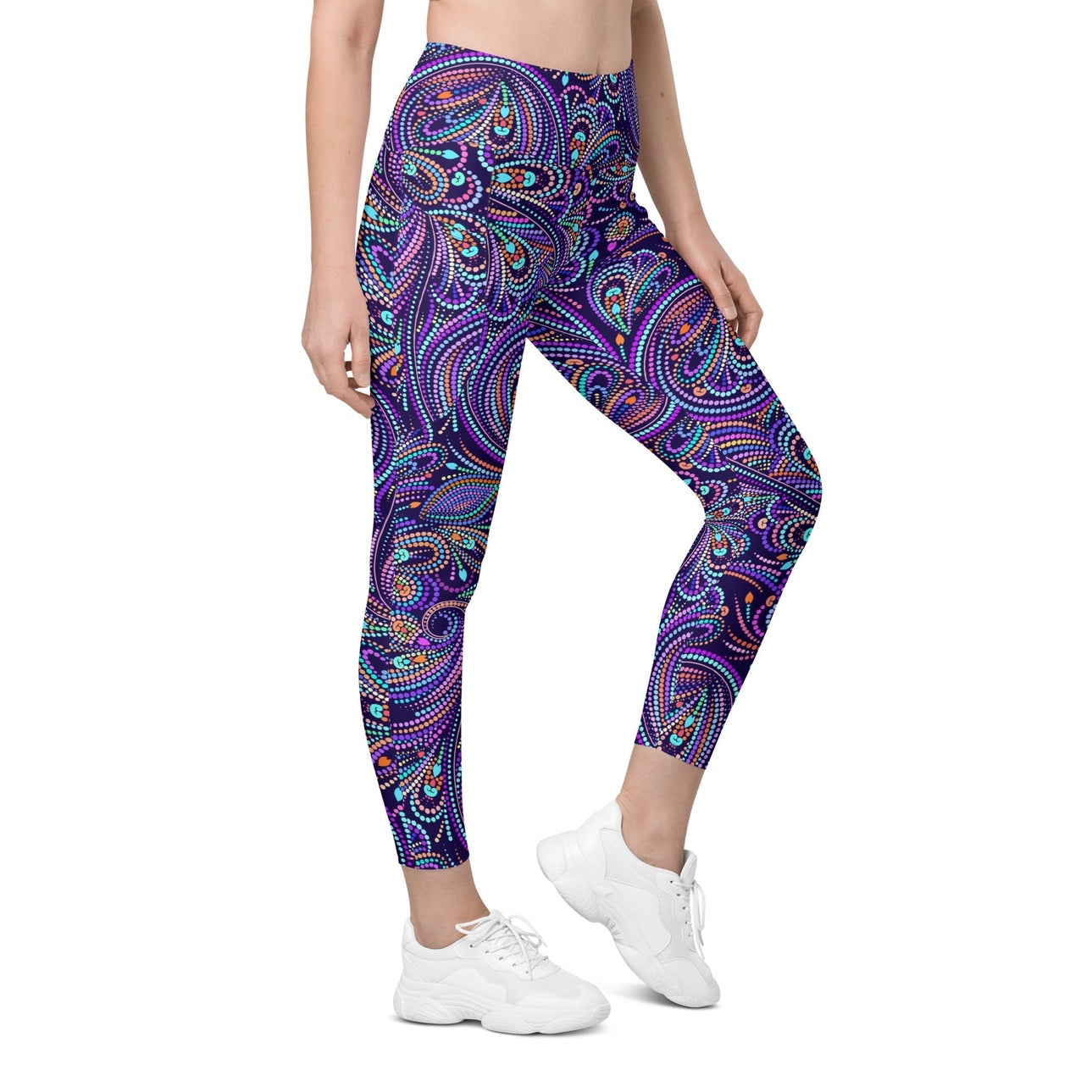 Lovely Mosaic Leggings With Pockets