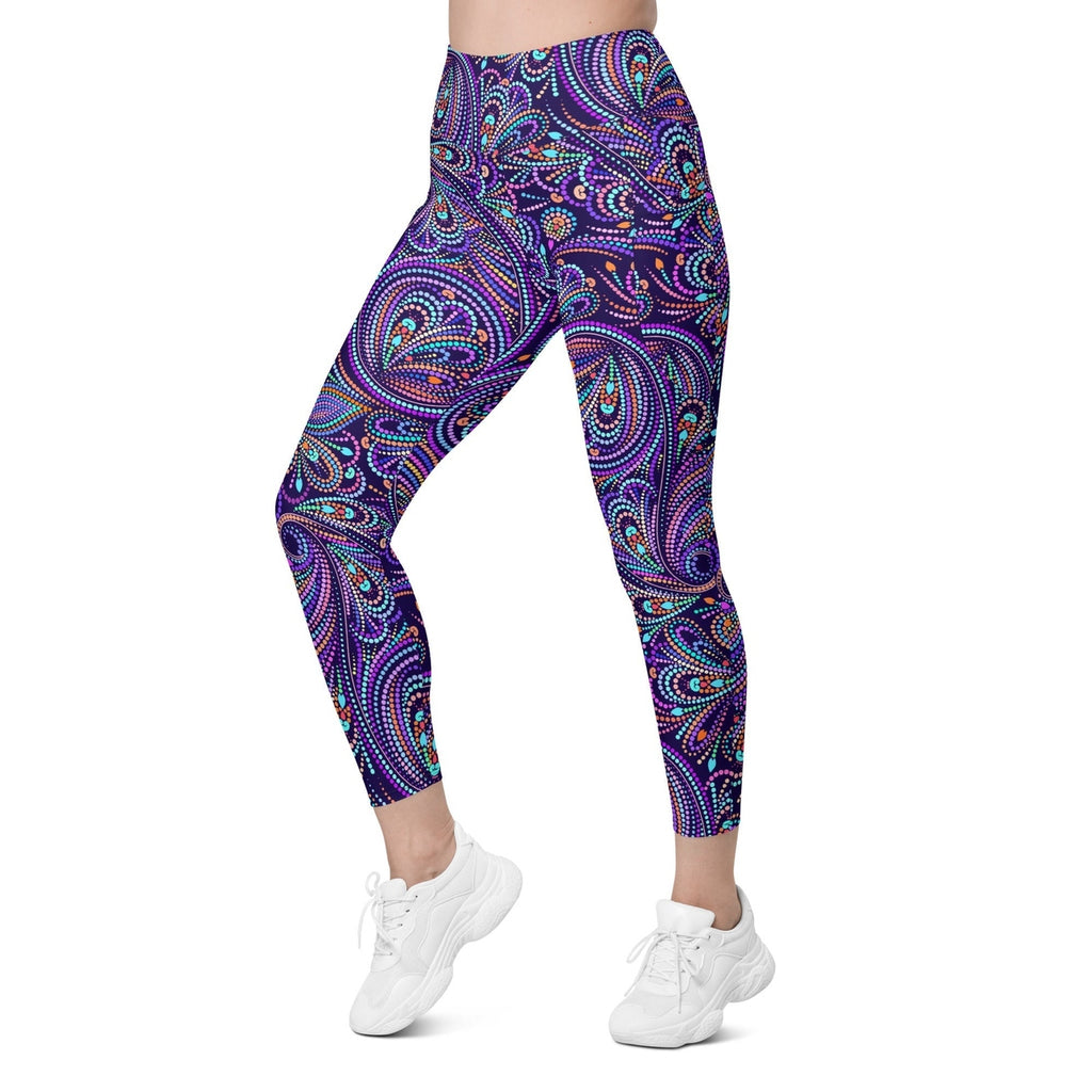 Lovely Mosaic Leggings With Pockets