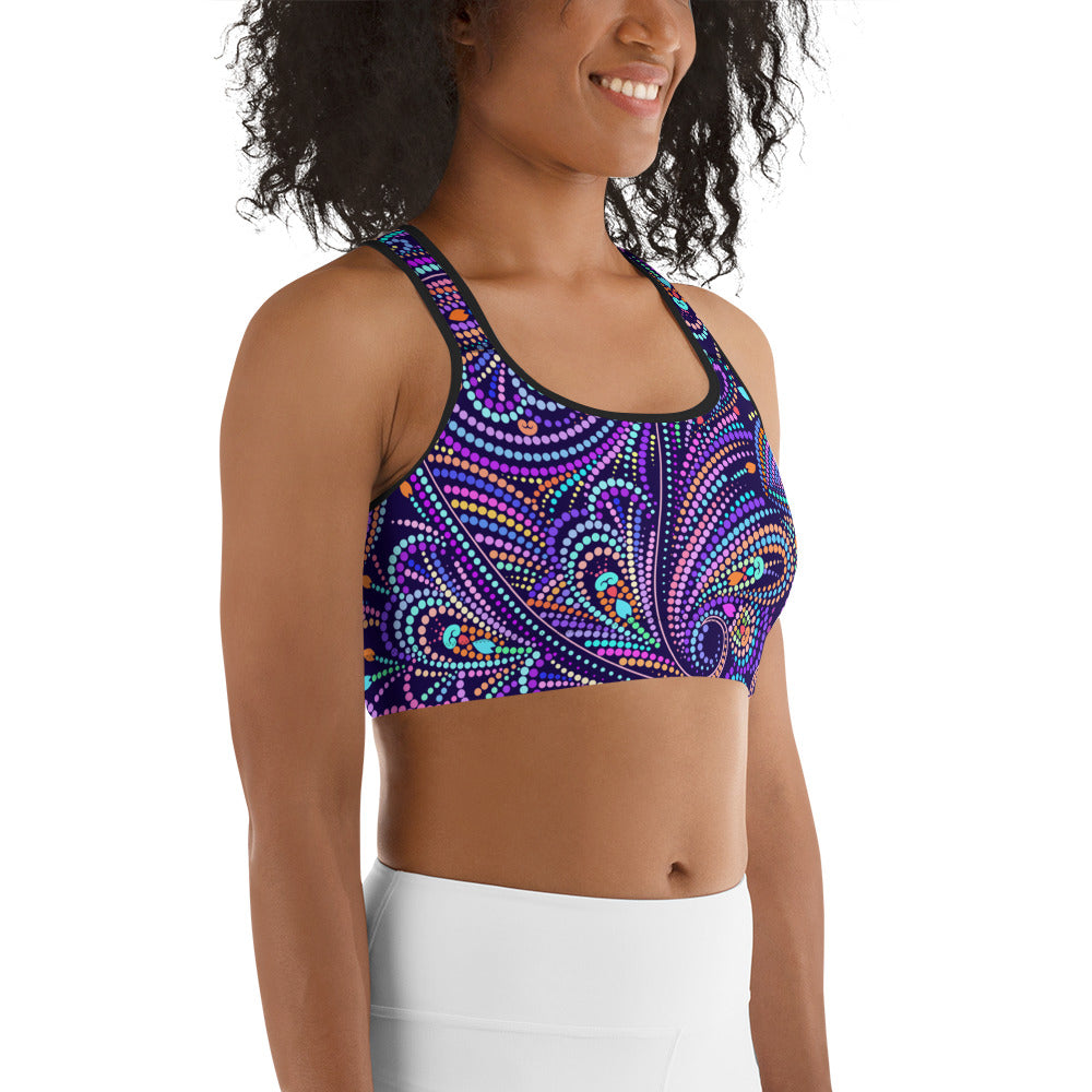 Lovely Mosaic Sports Bra
