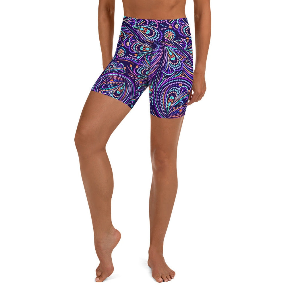 Lovely Mosaic Yoga Shorts