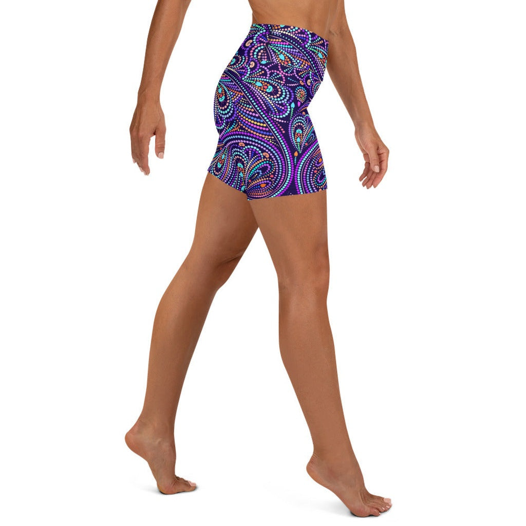 Lovely Mosaic Yoga Shorts