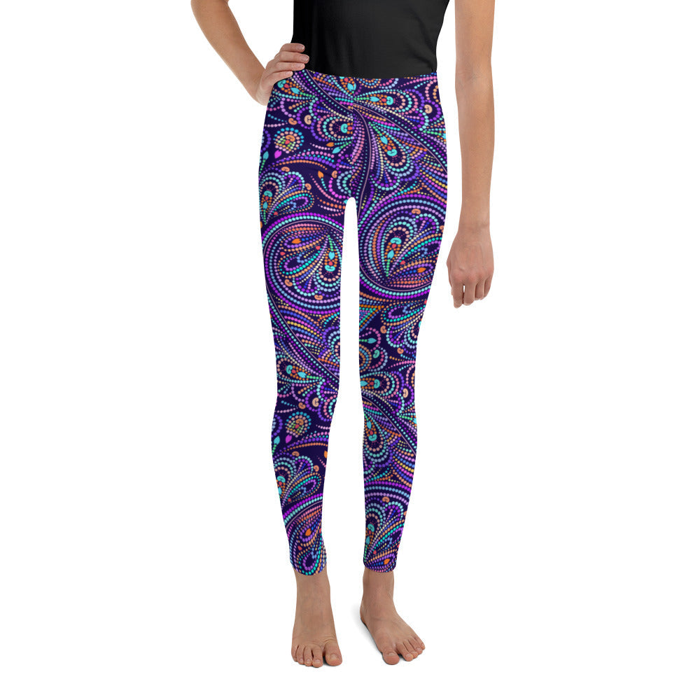 Lovely Mosaic Youth Leggings