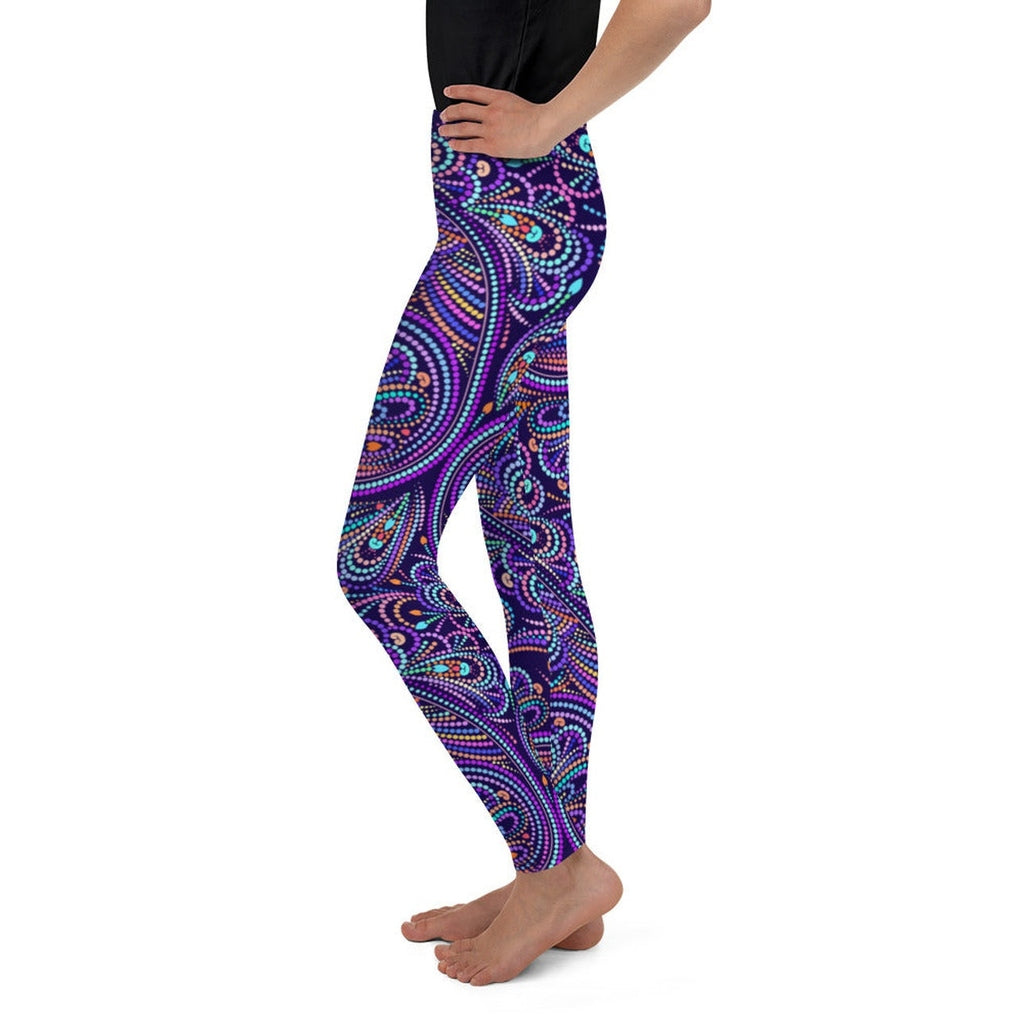 Lovely Mosaic Youth Leggings