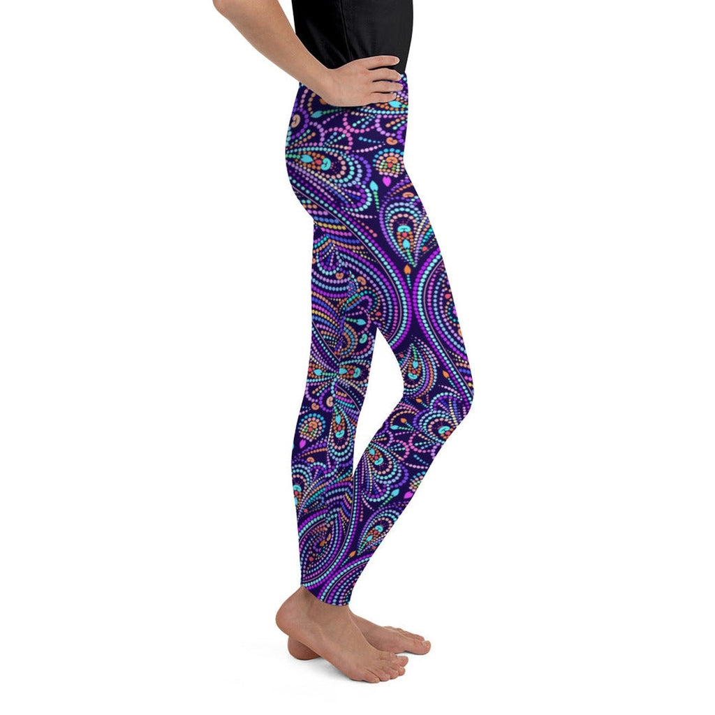 Lovely Mosaic Youth Leggings
