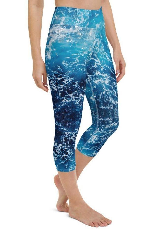 Lovely Ocean Yoga Capris