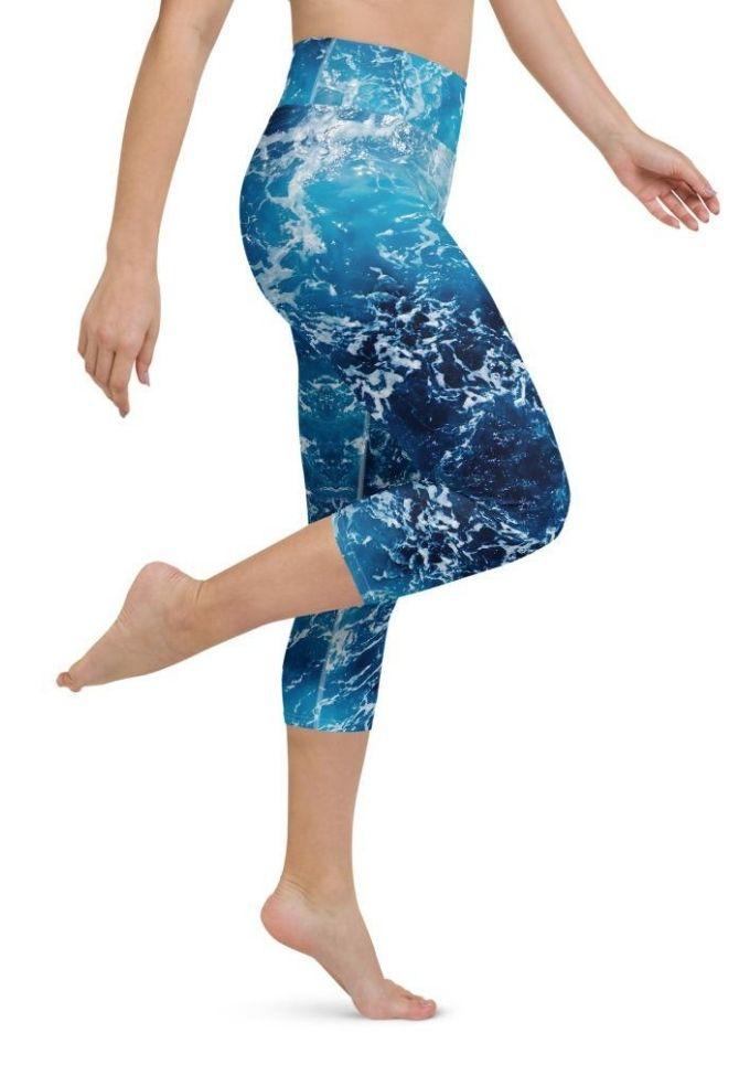 Lovely Ocean Yoga Capris