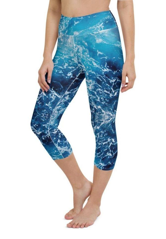 Lovely Ocean Yoga Capris