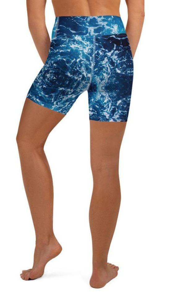 Lovely Ocean Yoga Shorts