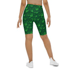 Lucky Shamrock Biker Shorts