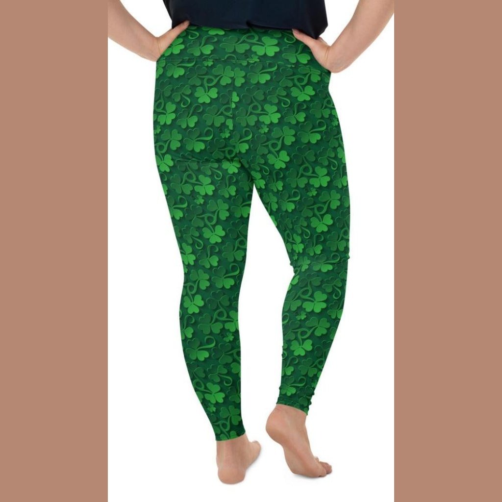 Lucky Shamrock Plus Size Leggings