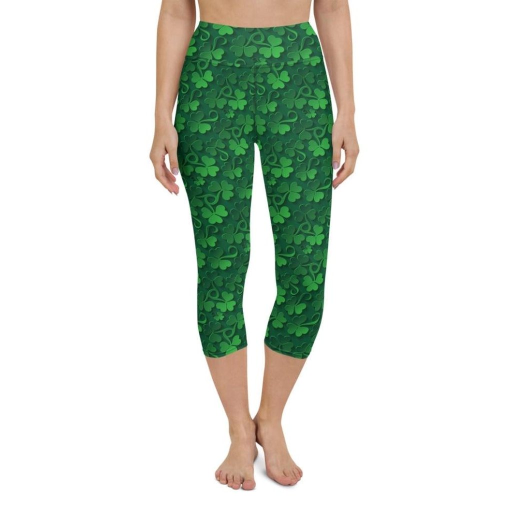 Lucky Shamrock Yoga Capris