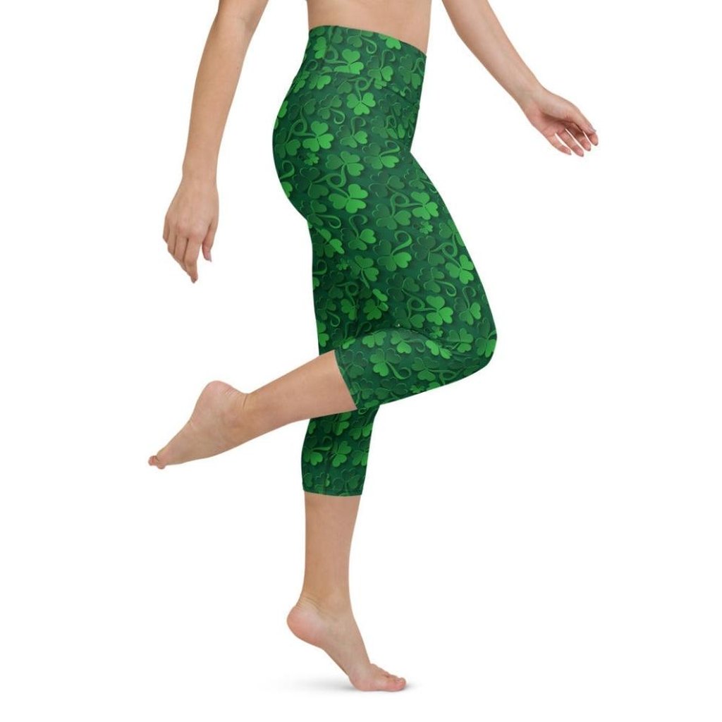 Lucky Shamrock Yoga Capris