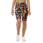 Macaroons Pattern Biker Shorts
