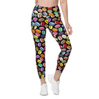 Macaroons Pattern Leggings With Pockets