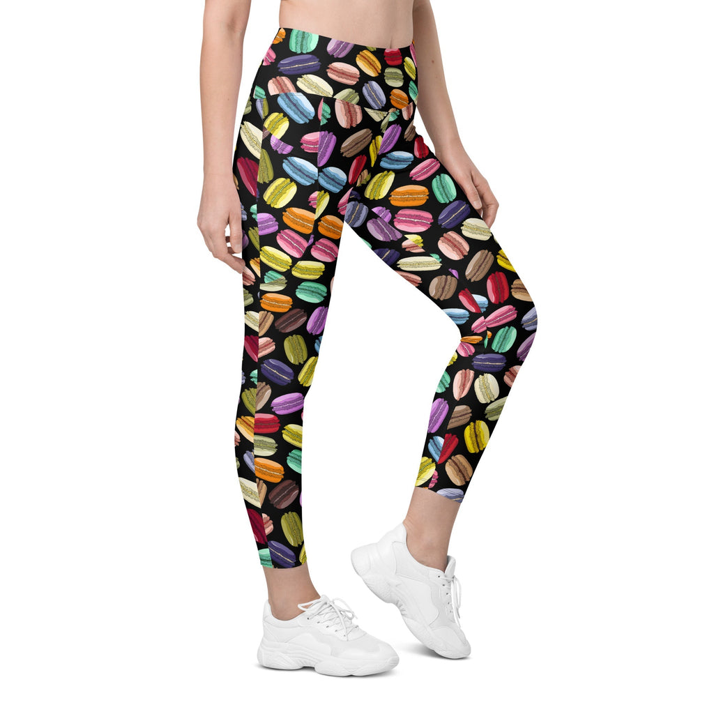 Macaroons Pattern Leggings With Pockets